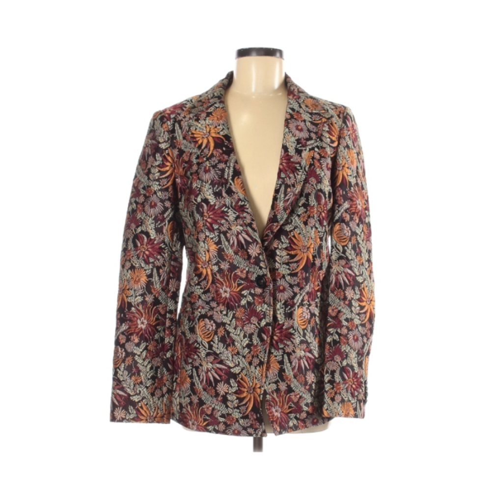 3.1 Phillip Lim Red and Orange Paisley Blazer